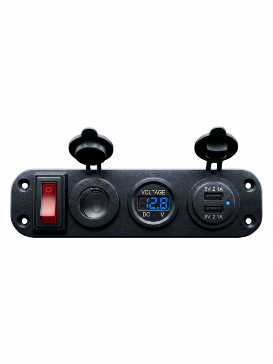 TDS TS-CAU45 Синий Разветвитель авто (Врезной)