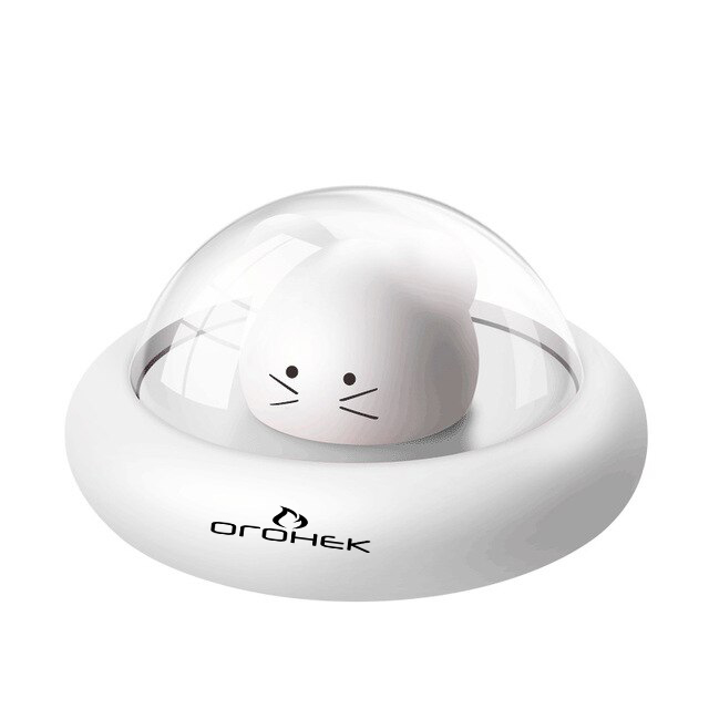 Ночник детский аккумуляторный мышка Огонёк OG-LDP21 Теплый желтый