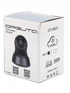 Видеоняня, камера видеонаблюдения wifi беспроводная 2 Mp Орбита OT-VNI21 Черная