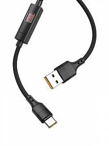 HOCO S13 Черный кабель USB 2.4A (TYPE C) 1.2м