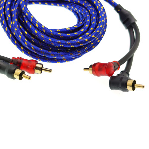 Межблочный аудио кабель 2RCA для авто 5 метров TDS TS-CAD08