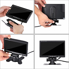 TDS TS-CAV34 Монитор 2 канала и камера автомобильные в наборе (7",800*400,9-45В)