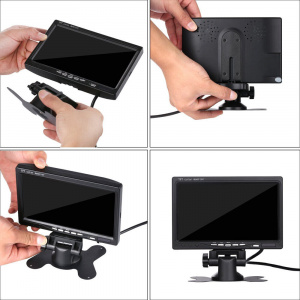 TDS TS-CAV34 Монитор 2 канала и камера автомобильные в наборе (7",800*400,9-45В)