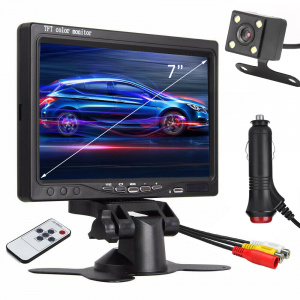 TDS TS-CAV34 Монитор 2 канала и камера автомобильные в наборе (7",800*400,9-45В)