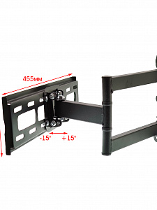 Кронштейн для телевизора настенный поворотный до 55 дюймов Орбита OT-HOD13
