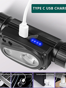 Патриот PT-FLG44 фонарь налобный (2L, 18650, дат.движ)