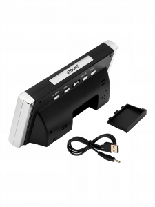 Часы электронные настольные от USB с будильником VST 731-2 Зеленые