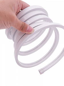 Светодиодная лента Неоновая 5м с адаптером питания IP65 Огонёк OG-LDL47 Белая