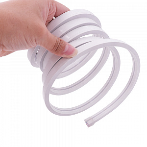 Светодиодная лента Неоновая 5м с адаптером питания IP65 Огонёк OG-LDL47 Белая