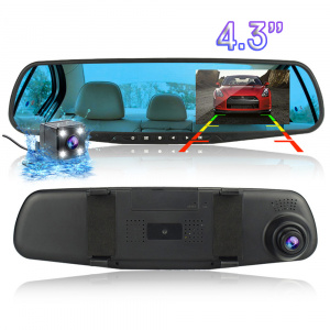 Видеорегистратор автомобильные зеркало с камерой заднего вида TDS TS-CAR13