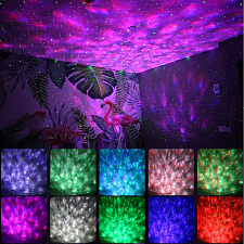 Световая установка Диско шар с лазером звёздное небо Огонёк OG-LDS30