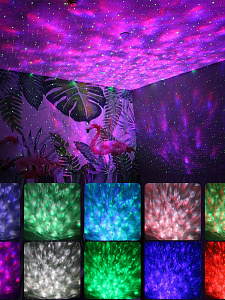 Световая установка Диско шар с лазером звёздное небо Огонёк OG-LDS30