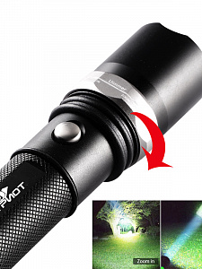 Патриот PT-FLR07 фонарь ручной (1L, 18650.,ZOOM)