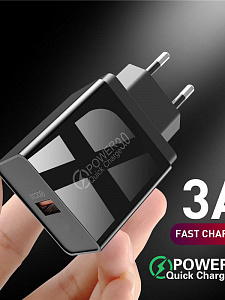 Зарядное устройство для телефона, Быстрая зарядка 20W адаптер QC 3.0 Орбита OT-APU55 Черный