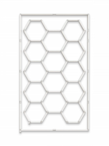 Модульное светодиодное освещение для детейлинга СОТЫ 14шт 680W, комплект 2435х4850 мм Огонёк OG-LDP47