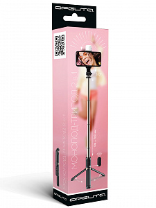 Орбита OT-SMH19 палка для селфи, трипод (194-760мм, пульт Bluetooth, LED)