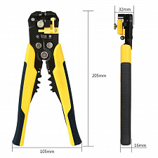 Стриппер клещи 3 в 1 для снятия изоляции и обжима клемм Патриот PT-INK03