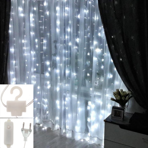 Гирлянда штора интерьерная 220В 3*2м Огонёк OG-LDG23 Белая