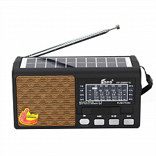 Fepe FP-256BT-S  радиоприёмник аккумуляторный (USB,TF,Bluetooth, солнч. панель)