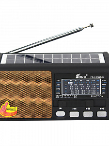 Fepe FP-256BT-S радиоприёмник аккумуляторный (USB,TF,Bluetooth, солнч. панель)