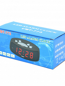 VST 773-1 Красные часы настольные (без блока)