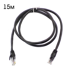 Патч-корд интернет кабель RJ-45 категория Cat6, 15м Орбита OT-PCC21