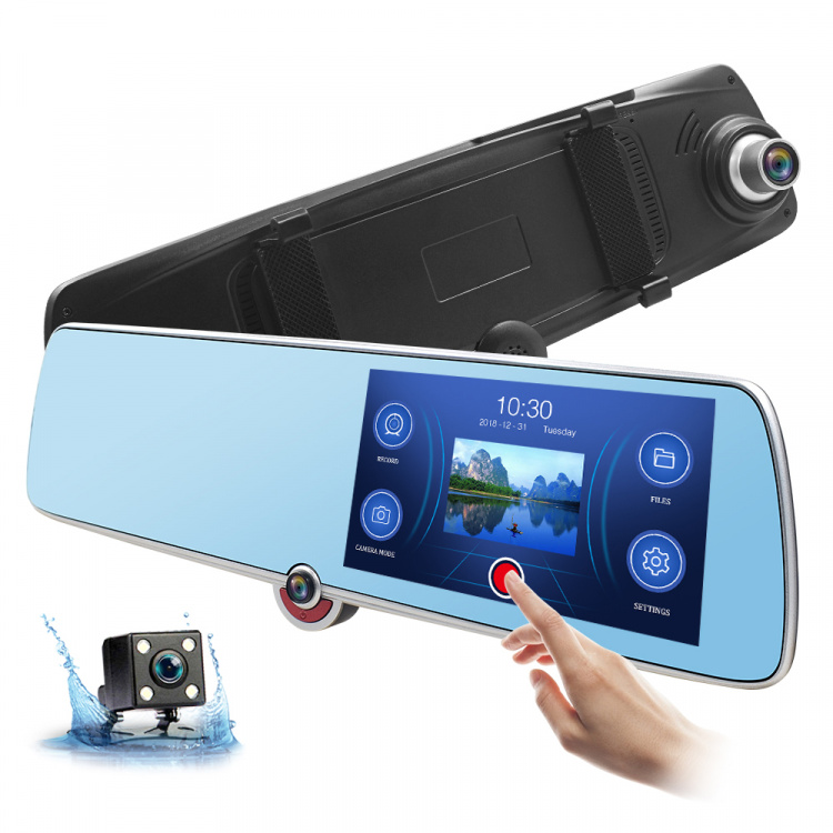 TDS TS-CAR40 автовидеорегистратор зеркало+камера