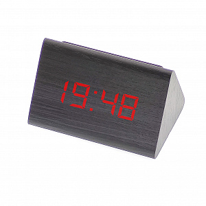 VST 864-1 Красные часы настольные (ЧЕРНЫЕ)(без блока)