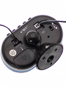 Часы автомобильные с подсветкой, вольтметром и термометром VST 7009V-5