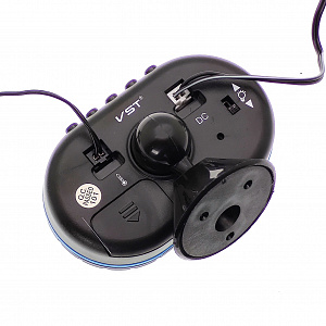 Часы автомобильные с подсветкой, вольтметром и термометром VST 7009V-5