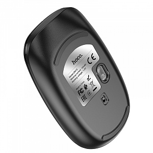 HOCO GM15 Черная мышь беспроводная (USB, 2.4ГГц+ВТ, 10м)