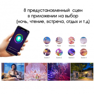 Прожектор светодиодный уличный 30Вт, ландшафтный RGB светильник с приложением Огонёк OG-LDP24