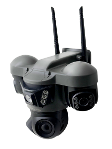 Камера видеонаблюдения 4G с сим картой уличная поворотная 2 Mp*3 Орбита OT-VNI68B