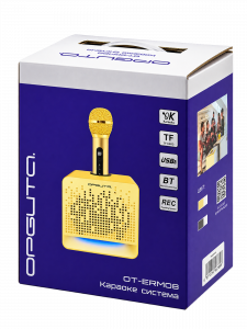 Орбита OT-ERM08 Черная Караоке система (1 микр, Bluetooth 4.2)