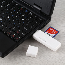 Орбита OT-PCR16 Белый картридер OTG (TF, SD, microUSB, Type-C)