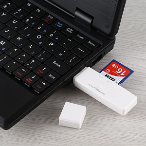 Орбита OT-PCR16 Белый картридер OTG (TF, SD, microUSB, Type-C)