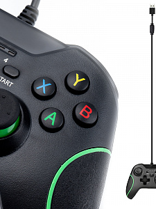 Орбита OT-PCG17 Черный геймпад игровой (проводной)