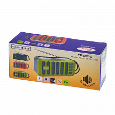 Fepe FP-502-S радиоприёмник аккумуляторный (USB,TF,Bluetooth, солнч. панель)