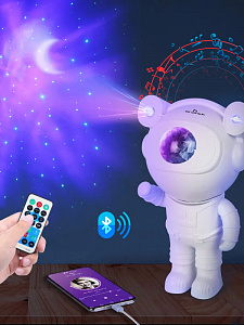 Огонек OG-LDS29 Световая установка+акустика звездное небо космонавт (лазер+LED, Bluetooth,TF)