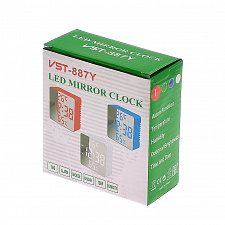 VST 887Y-1 Красные часы настольные (без блока)