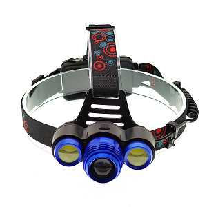 Патриот PT-FLG22 фонарь налобный (3L, 2*18650.,ZOOM)