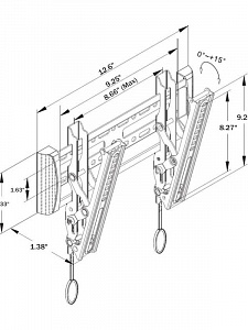 NB C1-T кронштейн для LCD/LED (17-37")