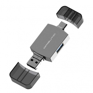 Орбита OT-PCR25 картридер OTG (TF, SD, microUSB, Type-C)