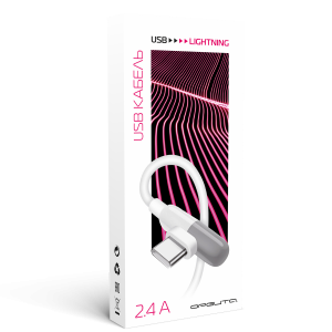 Орбита OT-SMI34 Черный кабель USB 2.4A (iOS Lightning) 1м