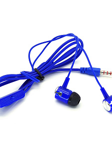 Орбита OT-ERG03 Синие наушники вакуум-гарнитура (3.5мм)