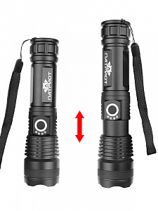 Патриот PT-FLR19 фонарь ручной (1L, 26650.,ZOOM)