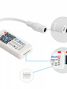 Огонек OG-LDL32 LED контроллер DC 5-24В (Bluetooth, RGBW, 5PIN)