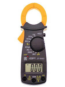 Мультиметр цифровой, клещи токовые тестер тока и напряжения Орбита OT-INM21