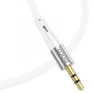 HOCO UPA22 Белый кабель аудио (штекер TYPE-C - штекер Джек 3,5мм) 1м