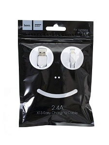 HOCO X13 Черный кабель USB 2.4A (iOS Lighting) 1м